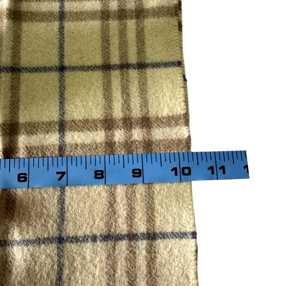 Burberrys Authentic Scarf Beige 100% Cashmere Unisex Scarf Made In England - Picture 8 of 8